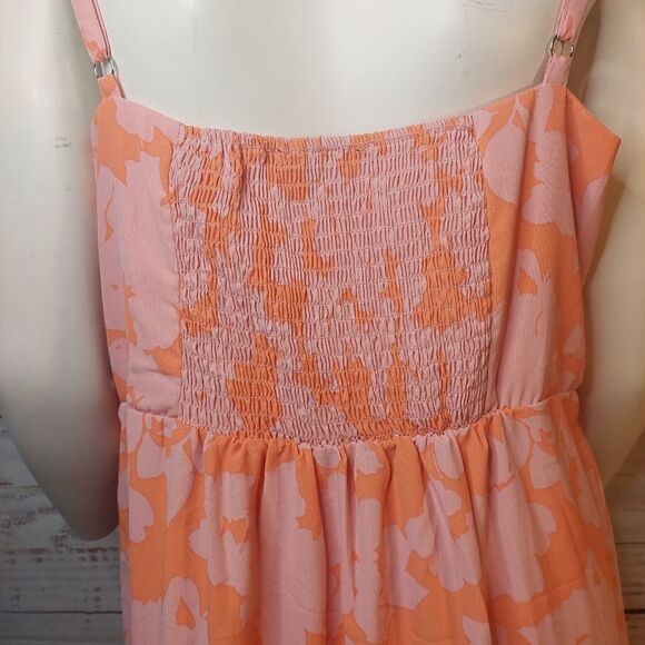 Ladies Floral Smocked Back Dress Social Standard by Sanctuary Size XXL - Picture 8 of 14